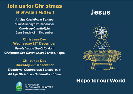 Join is for Christmas as St Paul's Mill Hill