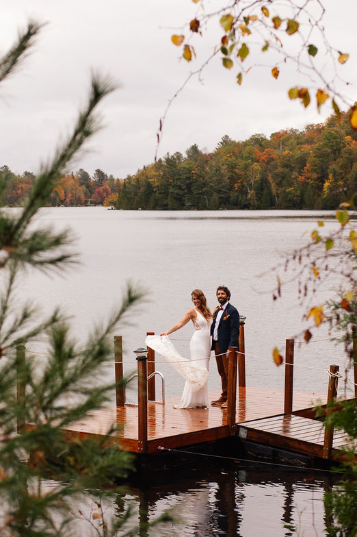 Mariage d'automne dans les Laurentides