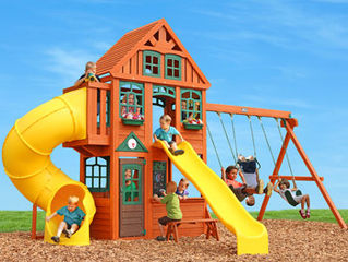 Twin Mountain Lodge Playset Installation Costco Swingset Assembly