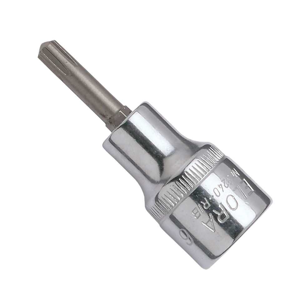 (ELORA 3240-RIB) Screwdriver Socket 1/2", For RIBE CV Screws