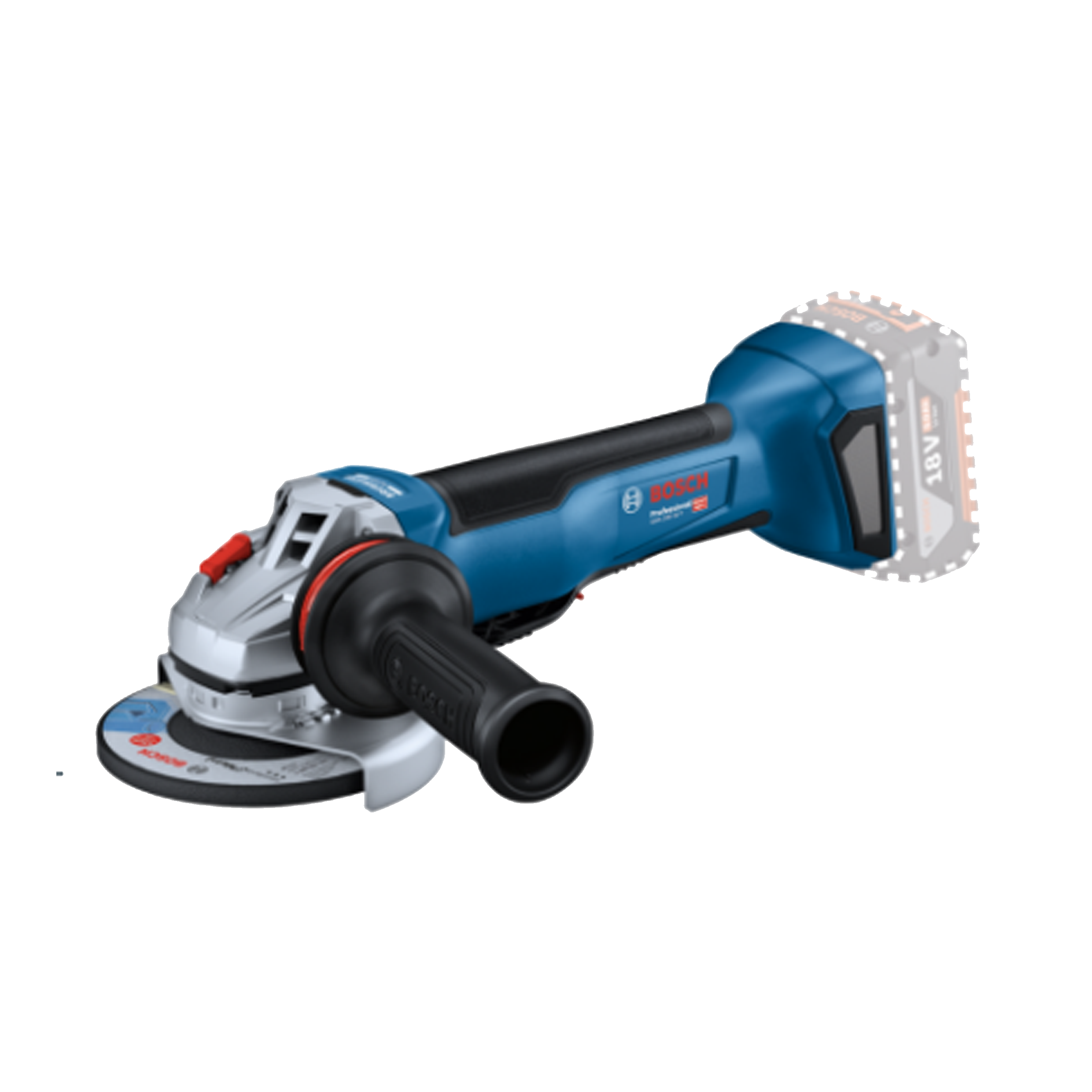 (BOSCH GWS 18V-10P) Professional Cordless 4" Angle Grinder Deadman Switch