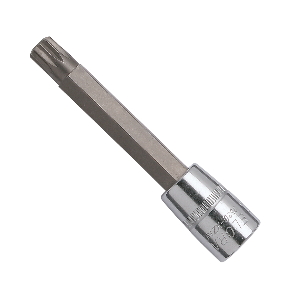(ELORA 3530-XZNL) Screwdriver Socket 3/8",Extra Long, Inside Multi-point Screws