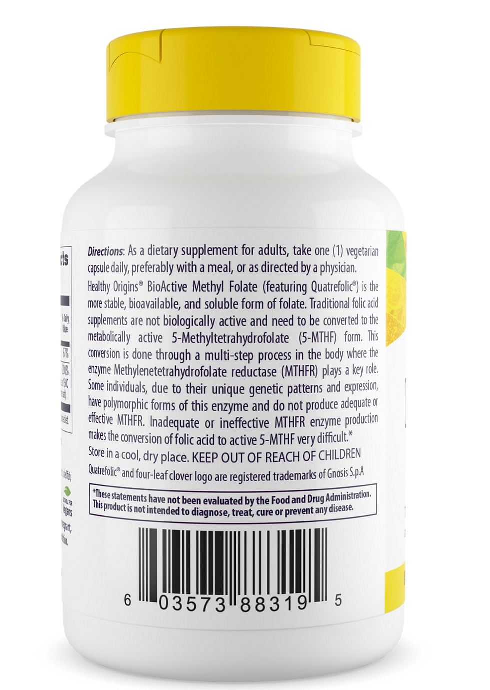 Thumbnail: METHYL FOLATE, 800MCG (FEATURING QUATREFOLIC)