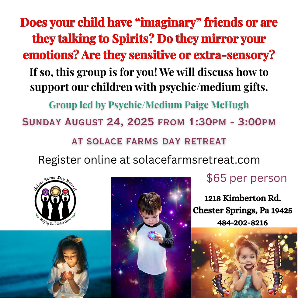 Supporting our children with spiritual gifts 