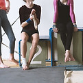 Les filles dans un gymnase
