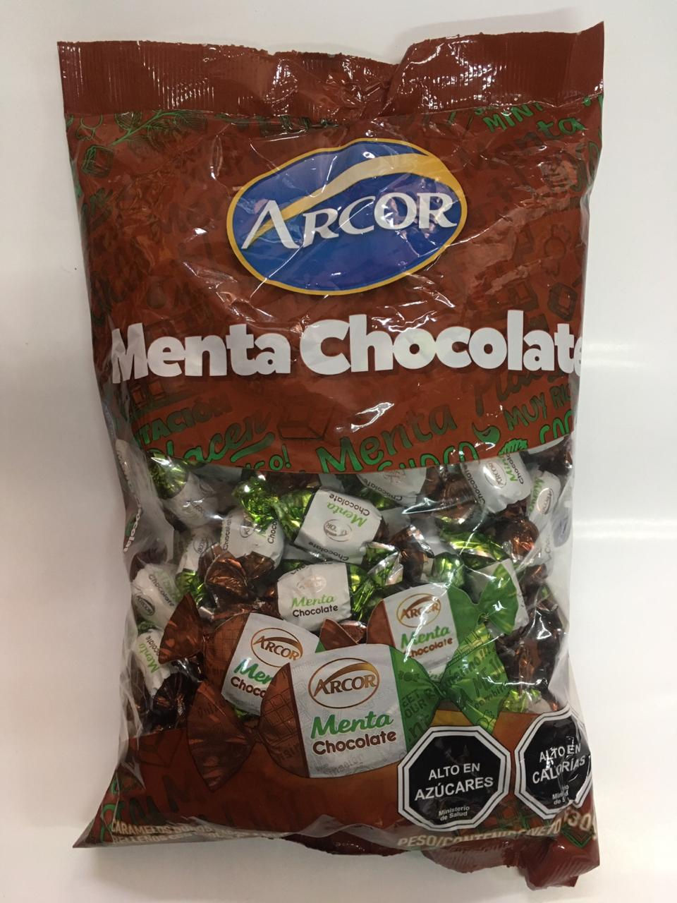 Caramelos Menta Chocolate de Arcor | confiteriasfiesta.cl | confiteria