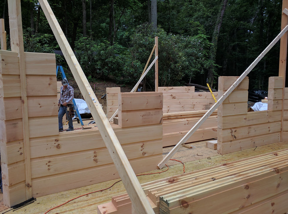 log walls