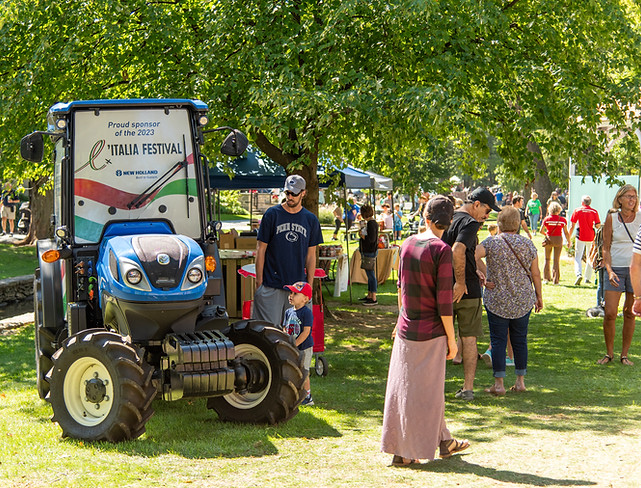Lititz Spring Park and sponsored tractor