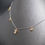 Thumbnail: 14KT White And Yellow Gold Dangling Diamonds Chain Necklace