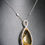 Thumbnail: 14KT White Gold Diamond And Citrine Fancy Pendant