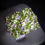 Thumbnail: Peridot & White Topaz Flower Sterling Silver Ring