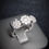 Thumbnail: 14KT White Gold Diamond Cluster Style Ring