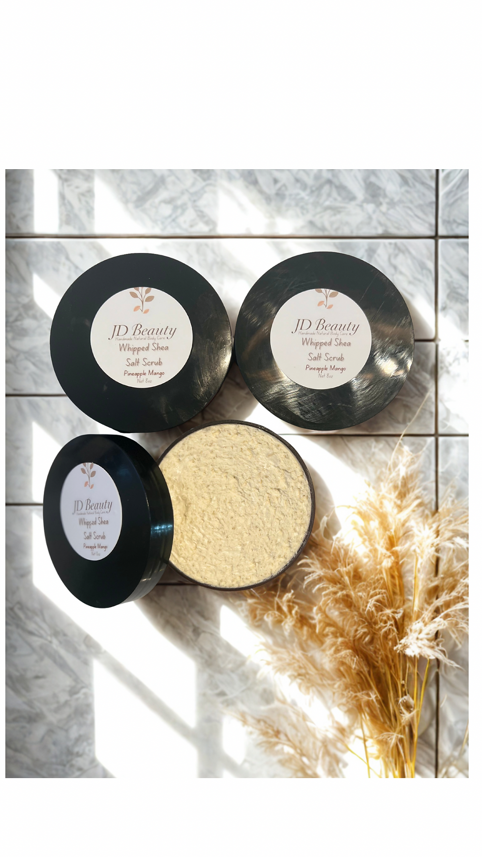 Whipped Shea Salt Scrub - Pineapple Mango 8 oz