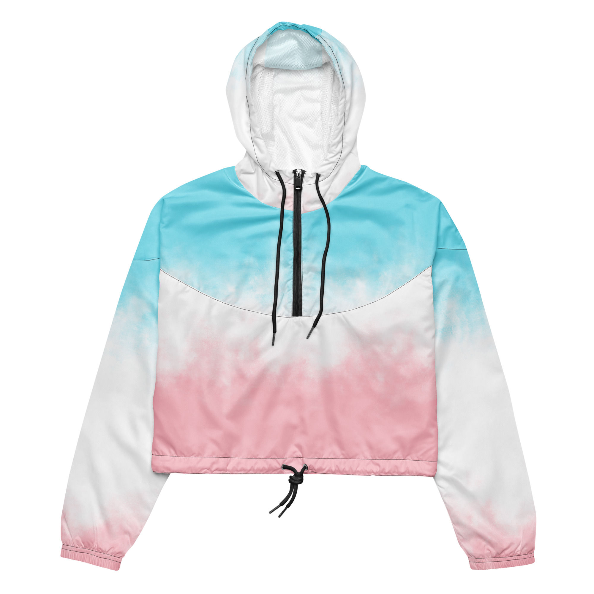 Women’s Cropped Windbreaker - Cotton Candy