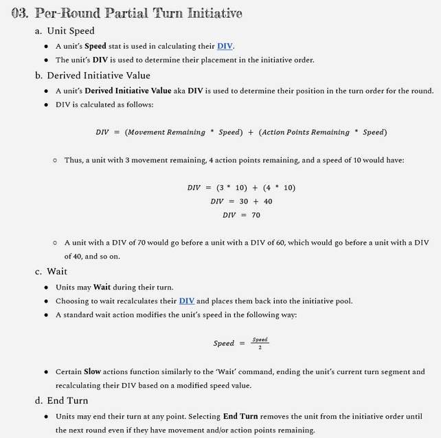 Per-Round Partial Turn Initiative