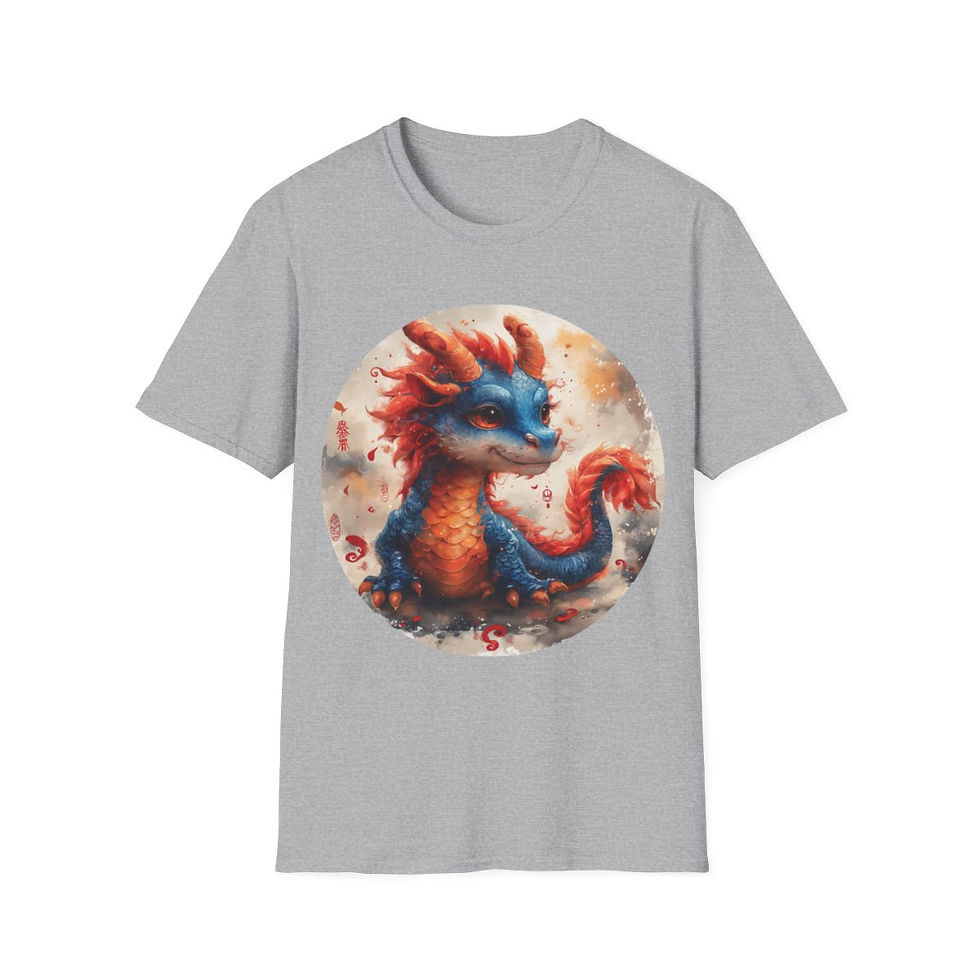 Thumbnail: Unisex Softstyle T-Shirt - Chinese Year of the Dragon