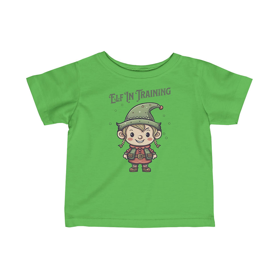 Thumbnail: Infant Fine Jersey Tee - Elf In Training