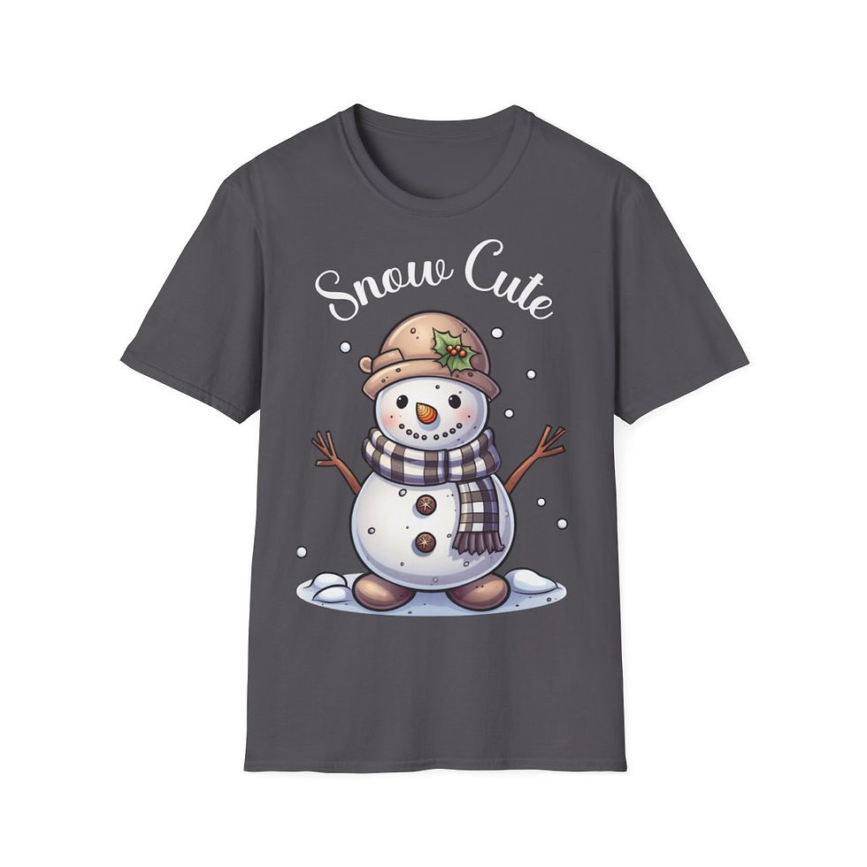 Thumbnail: Unisex Softstyle T-Shirt - Snow Cute