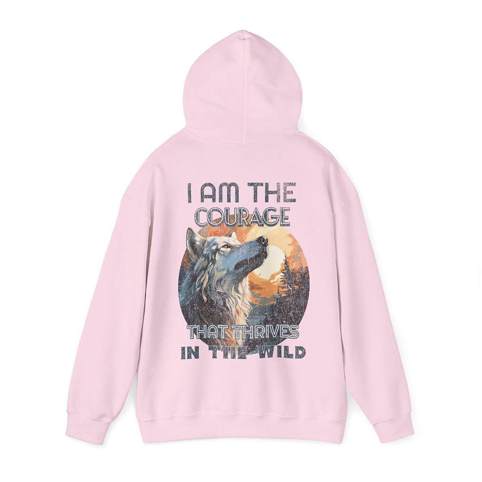 Thumbnail: Unisex Heavy Blend™ Hooded Sweatshirt - I Am The Courage
