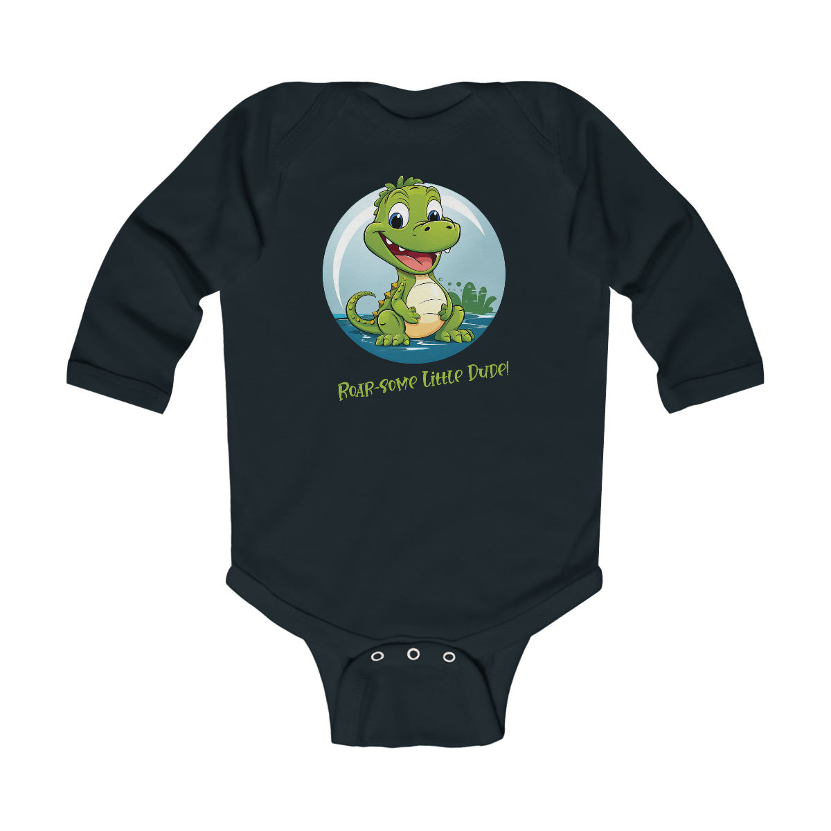 Infant Long Sleeve Bodysuit - Roar-some Dude!