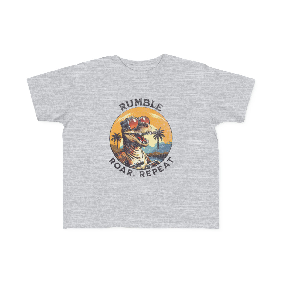 Toddler's Fine Jersey Tee - Rumble, Roar, Repeat