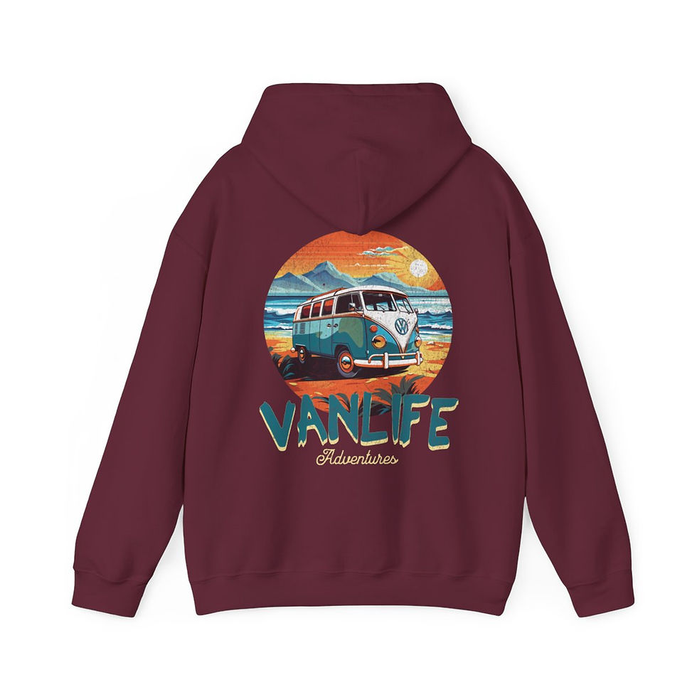 Thumbnail: Unisex Heavy Blend™ Hooded Sweatshirt - Vanlife Adventures