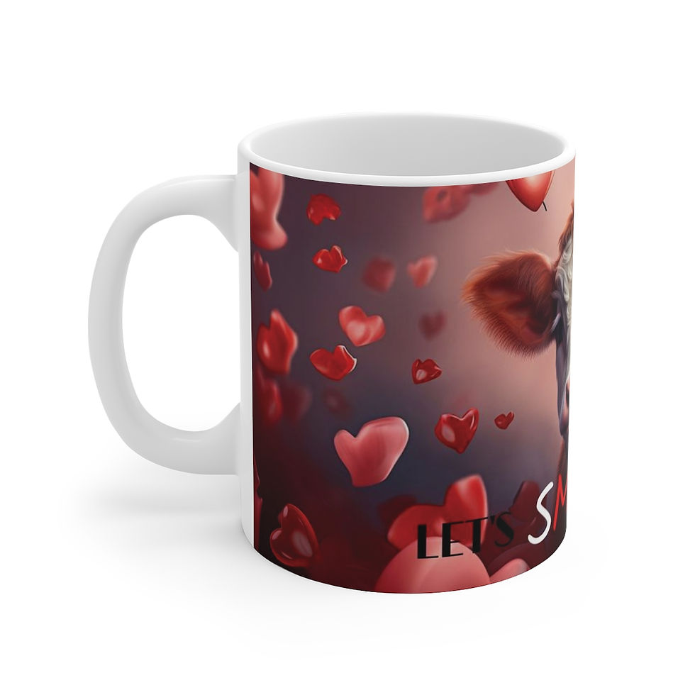 Thumbnail: 11oz White Mug - Let's sMOOch