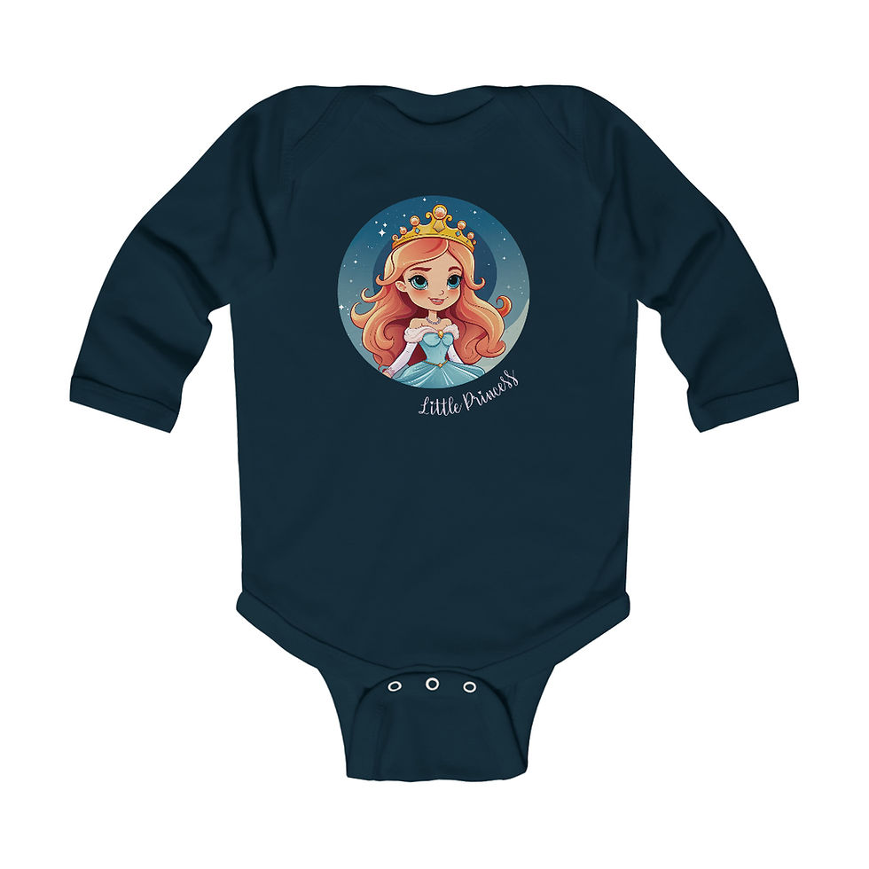 Thumbnail: Infant Long Sleeve Bodysuit - Little Princess