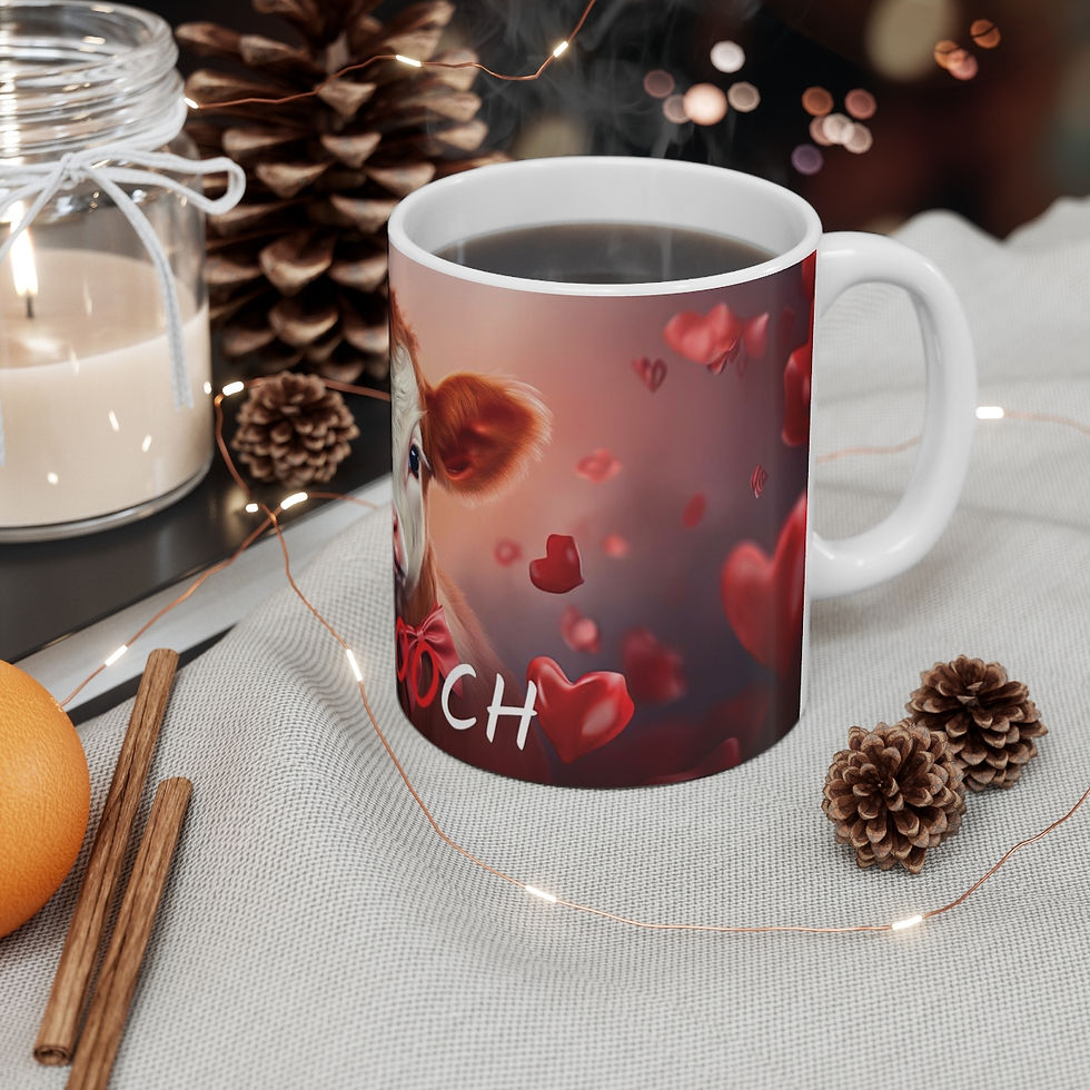 Thumbnail: 11oz White Mug - Let's sMOOch