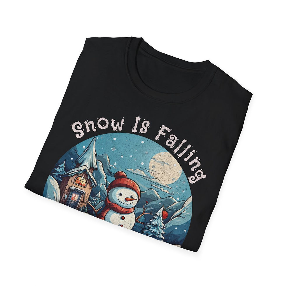 Thumbnail: Unisex Softstyle T-Shirt - Snow Is Falling