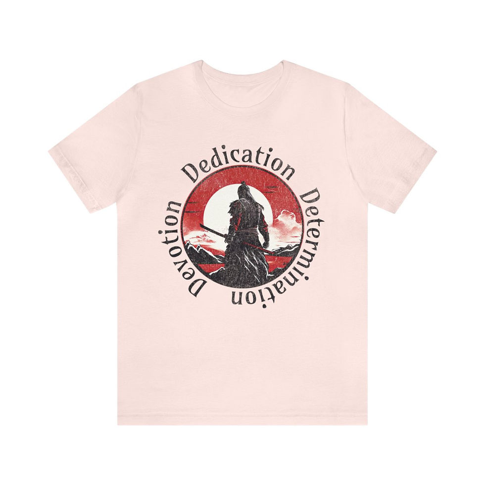 Thumbnail: Unisex Jersey Short Sleeve Tee - Dedication, Determination, Devotion