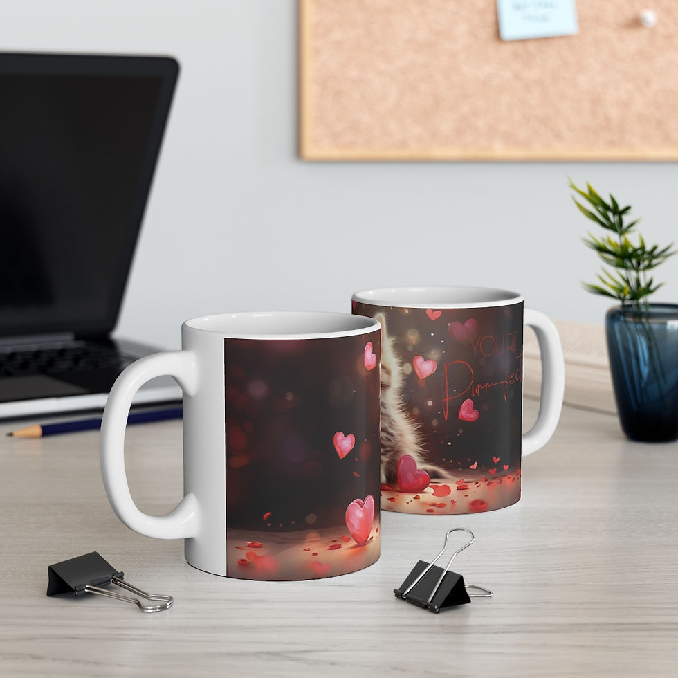 Thumbnail: 11oz White Mug - You're Purr-fect