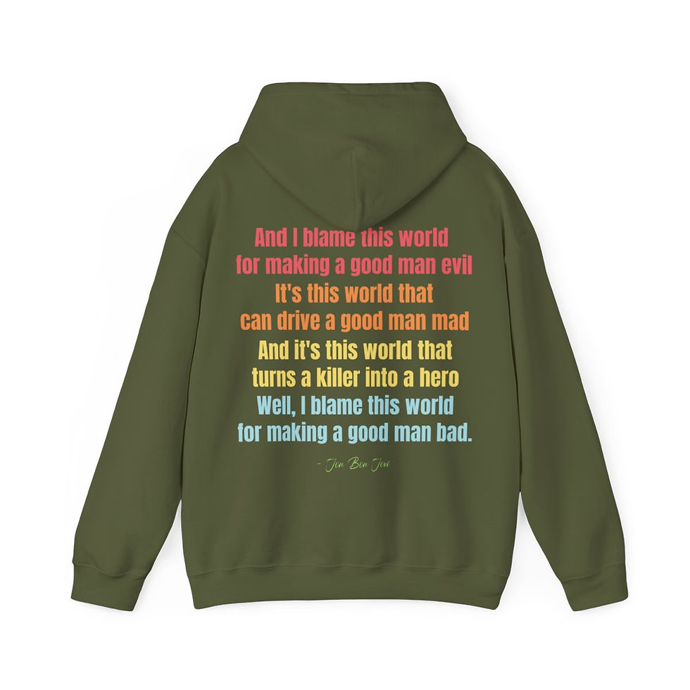Thumbnail: Unisex Heavy Blend™ Hooded Sweatshirt - And I Blame This World...
