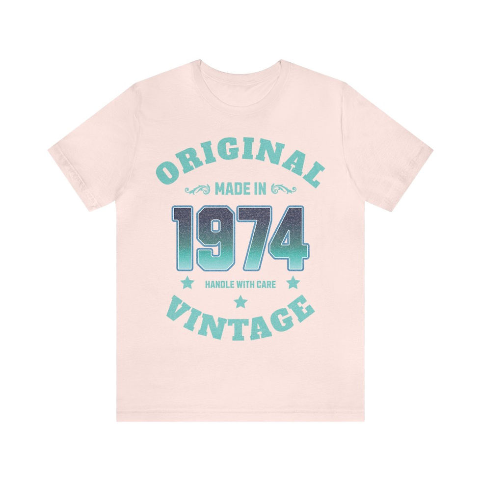 Thumbnail: Unisex Jersey Short Sleeve Tee - Made In 1974