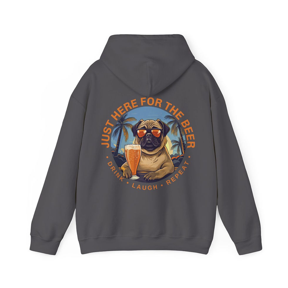 Thumbnail: Unisex Heavy Blend™ Hooded Sweatshirt - Just Here For The Beer