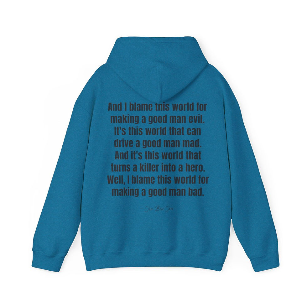 Thumbnail: Unisex Heavy Blend™ Hooded Sweatshirt - And I Blame This World...