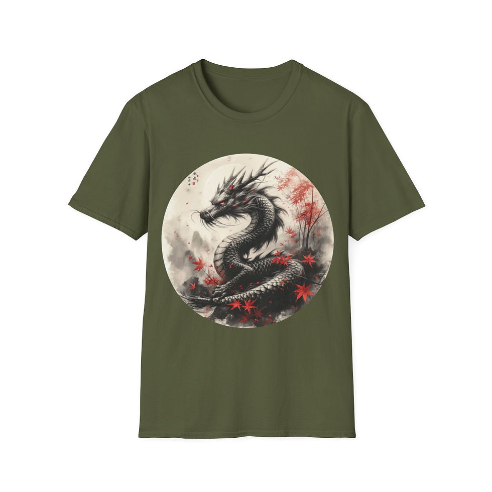Thumbnail: Unisex Softstyle T-Shirt - Chinese New Year of the Dragon