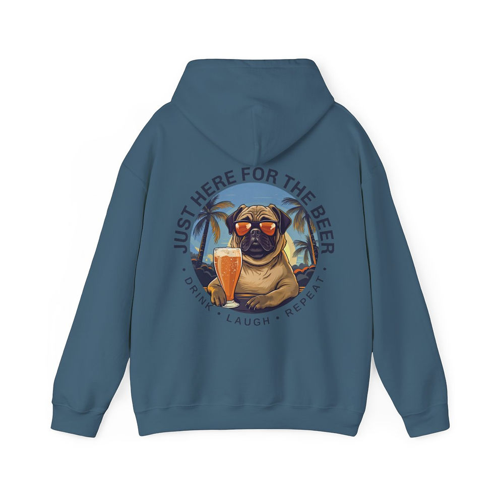 Thumbnail: Unisex Heavy Blend™ Hooded Sweatshirt - Just Here For The Beer