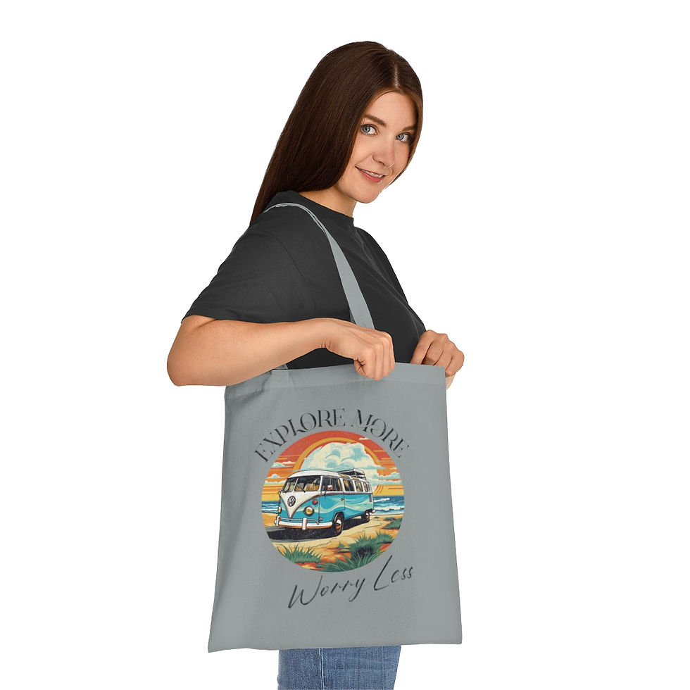 Thumbnail: Cotton Tote - Explore More, Worry Less