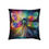Thumbnail: 18" x 18" Square Pillow with a Vibrant Colourful AI Print of a Dragonfly