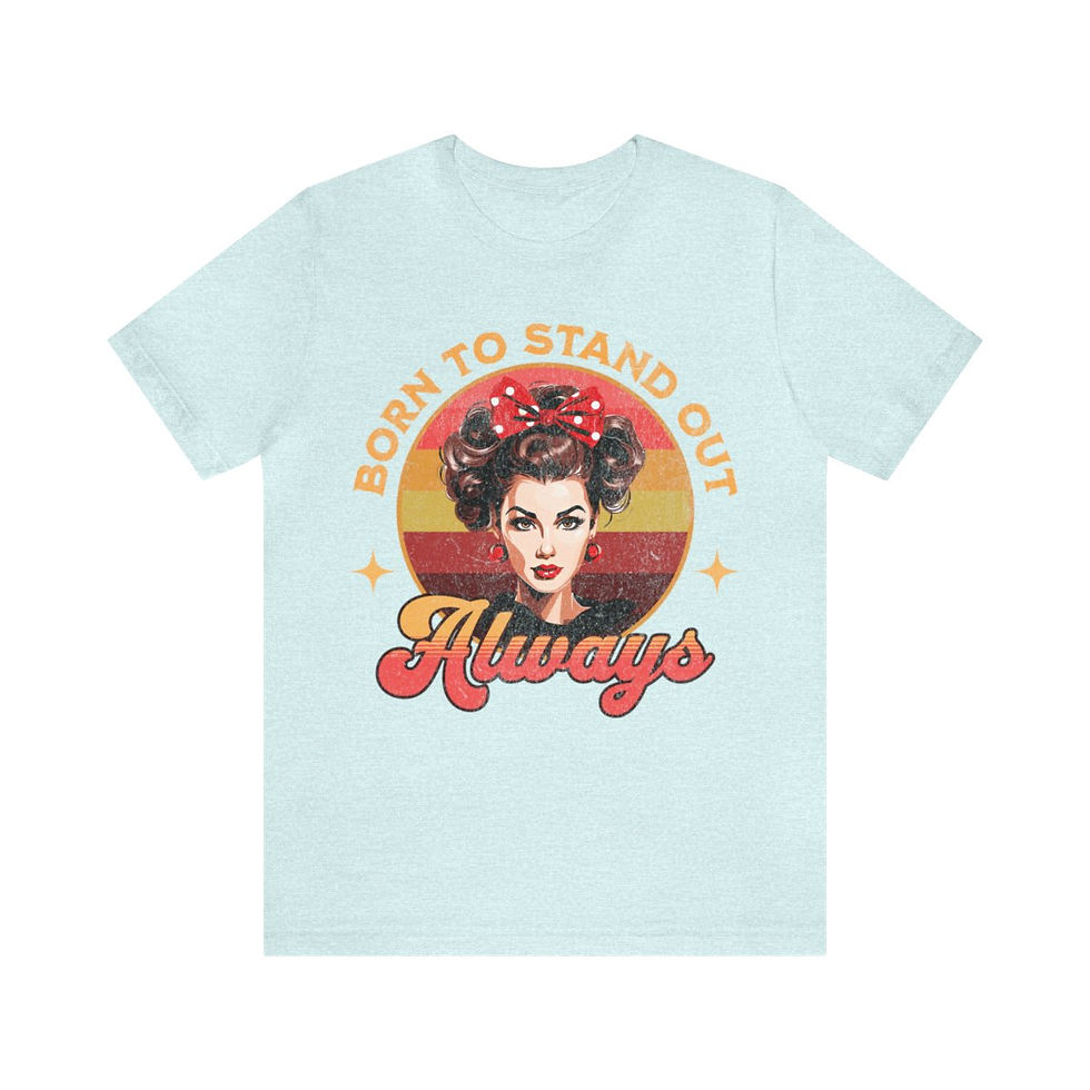 Thumbnail: Unisex Jersey Short Sleeve Tee - Born To Stand out, Always