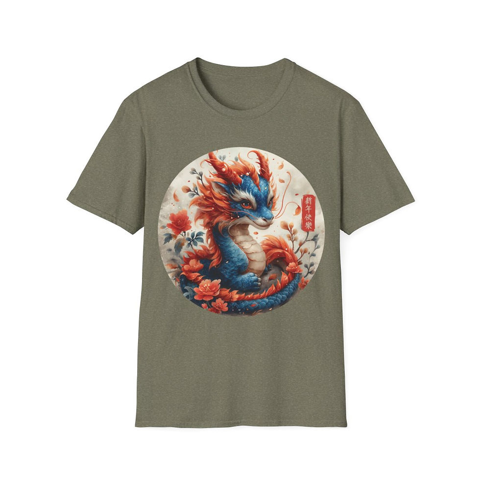 Thumbnail: Unisex Softstyle T-Shirt - Chinese Year of the Dragon