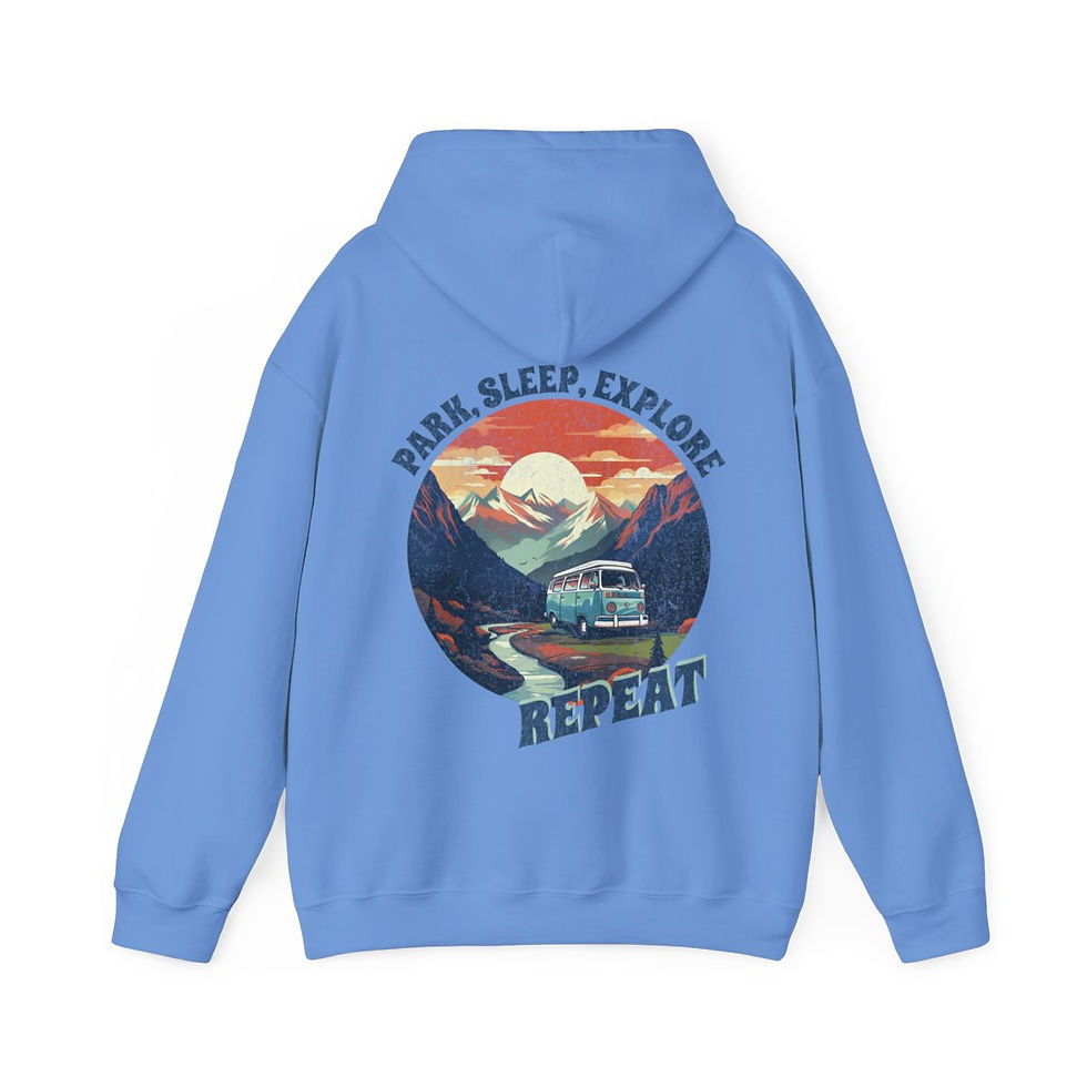 Thumbnail: Unisex Heavy Blend™ Hooded Sweatshirt - Park, Sleep, Explore, Repeat