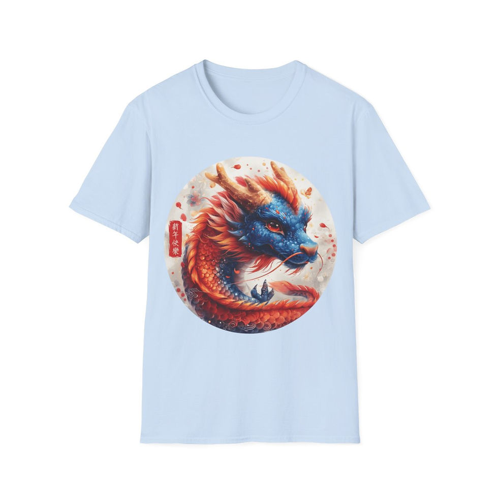 Thumbnail: Unisex Softstyle T-Shirt - Chinese Year of the Dragon