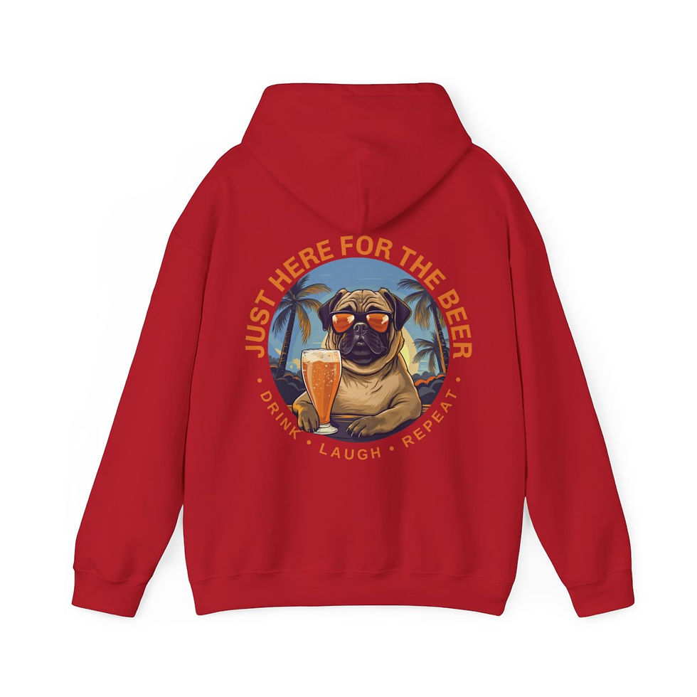 Thumbnail: Unisex Heavy Blend™ Hooded Sweatshirt - Just Here For The Beer