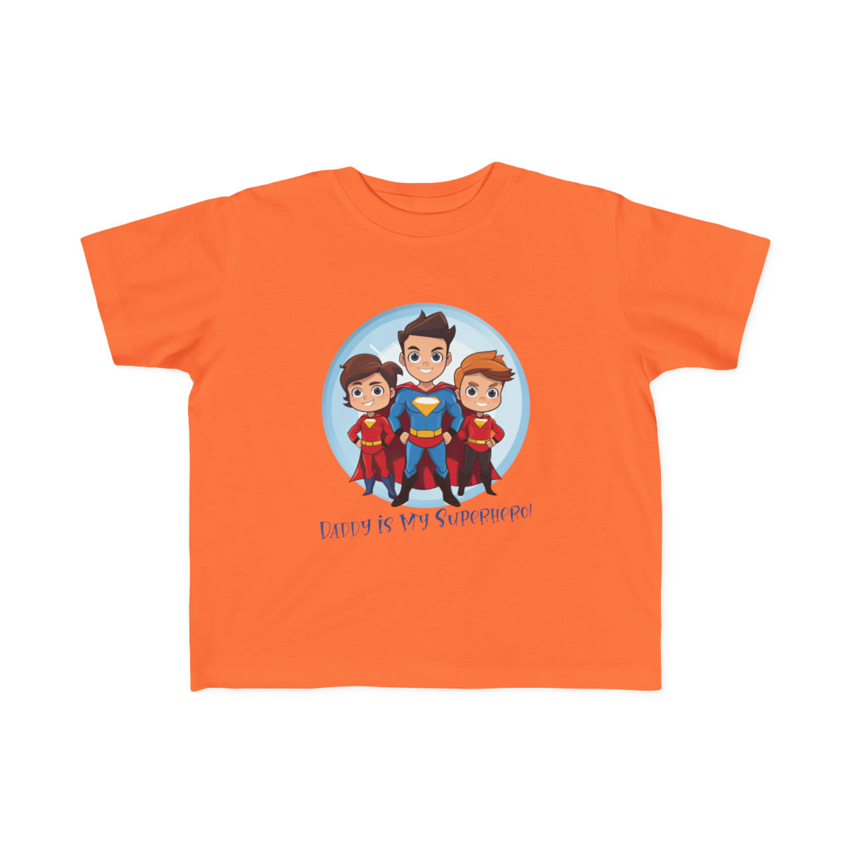 Toddler's Fine Jersey Tee - Daddy Is My Superhero!