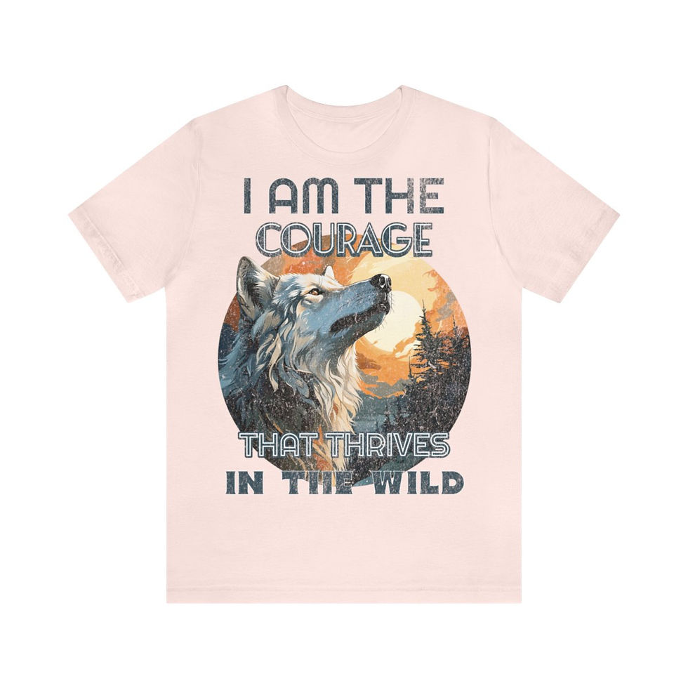 Thumbnail: Unisex Jersey Short Sleeve Tee - I Am The Courage That Thrives In The Wild