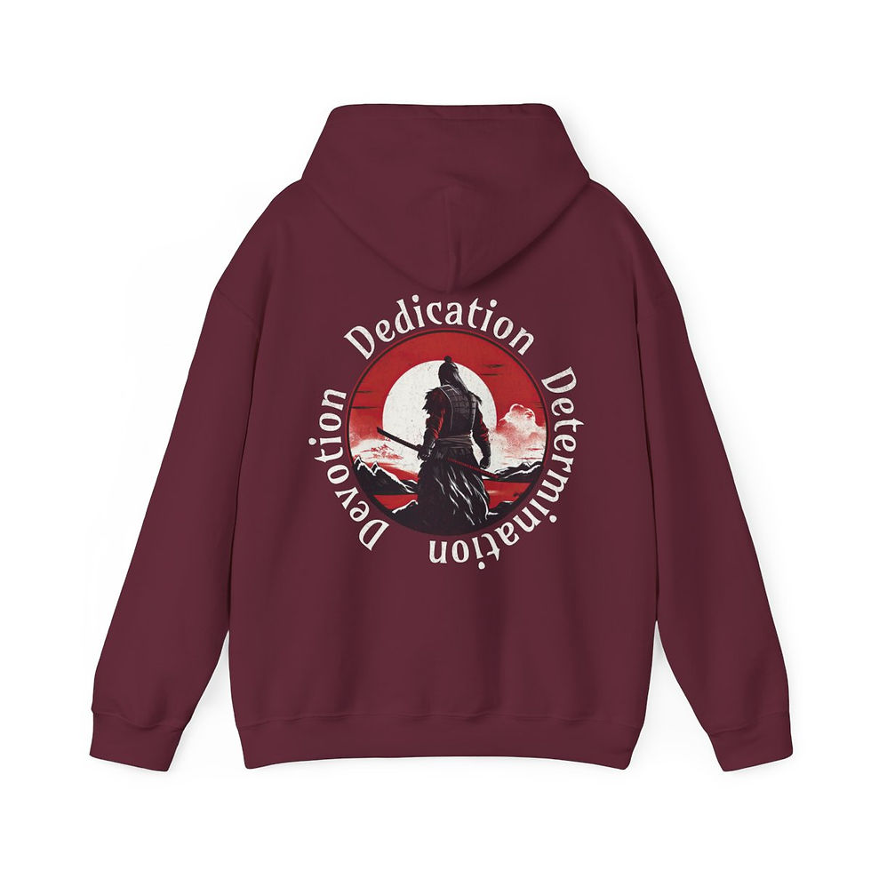 Thumbnail: Unisex Heavy Blend™ Hooded Sweatshirt - Dedication, Determination, Devotion