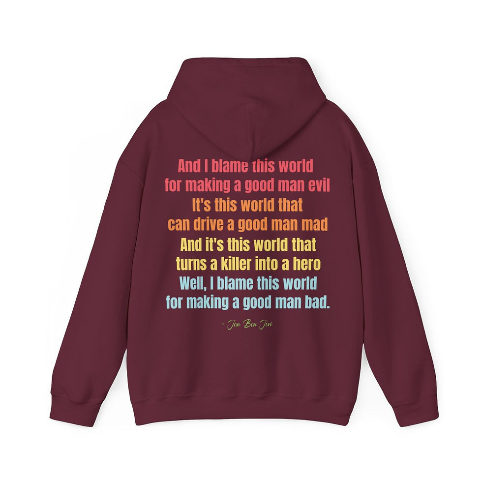 Thumbnail: Unisex Heavy Blend™ Hooded Sweatshirt - And I Blame This World...