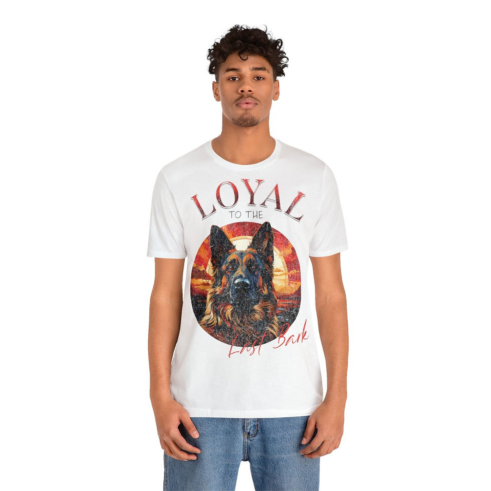 Thumbnail: Unisex Jersey Short Sleeve Tee - Loyal To The Last Bark